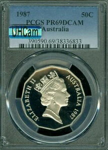 1987N I[XgA 50Zg PCGS PR69 MAC UHCam MAC 2ND ō *