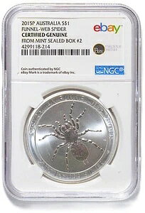 2015P I[XgA 1h FunnelWeb Spider - NGCF Mint Box #2