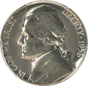 PR68 1956NWFt@[\jbP PCGSO[h US 5C v[t P-MINT EXACT RC1