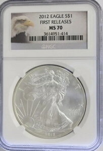 2012N 1h AJ Vo[ C[O NGC MS70 t@[Xg[X ohC[Ox