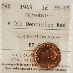 1949N Ji_ X[Zgyj[ 1ZgRC LOW[W6 ICCS MS65 bh A ItfeBN