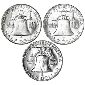 1963�N P D �t�����N���� �n�[�t�_���[ �C���[�Z�b�g �v���[�t��BU 90% �V���o�[ US 3���Z�b�g