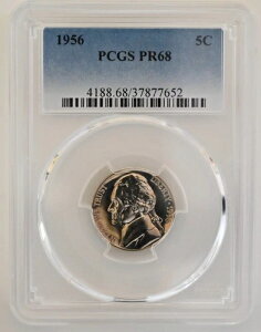 PR68 1956NWFt@[\jbP PCGSO[h US 5C v[t P-MINT EXACT RC1