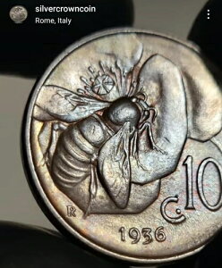 C^A 10 Centesimi 1936 R. KM#60B10Zgd݁Bnj[r[BV. G}kG[3BHQ