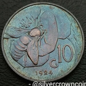 C^A 10 Centesimi 1924 R. KM#60B10Zgd݁Bnj[r[BV. G}kG[3BHQ