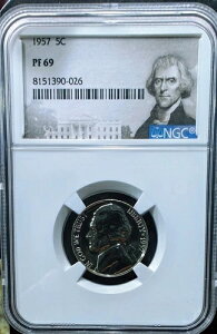 1957�N NGC PF69 �v���[�t �x�^�[�f�C�g �j�b�P�� 5�Z���g �f���炵���O�� �ё��� 40%�I�t
