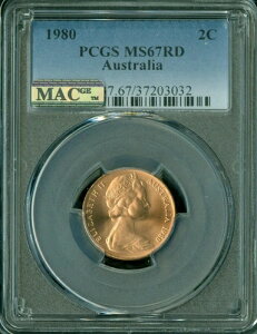 1980N I[XgA 2Zg PCGS MS67 RD PQ 2ND ōO[h MAC X|bgX *