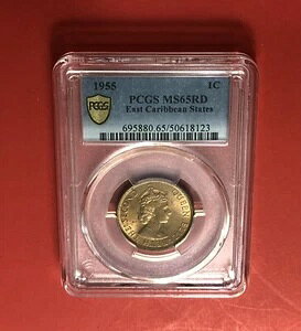 1955 N - JuC -  1 Zgd݁APCGS MS 65 RED ŃO[fBOB