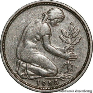 C6684  hCcAMa 50 Pfennig 1950 G J[X[G -> It@[-