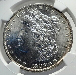 1883�N �A�����J���O�� �V���o�[ �����K�� US�h���R�C�� �C�[�O�� NGC MS i79854