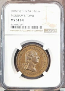 1860�N�� B-122A 31MM �����A���Y �g�D�[�� �W���[�W ���V���g�� NGC MS 64 BN ���A �g�b�v�|�b�v