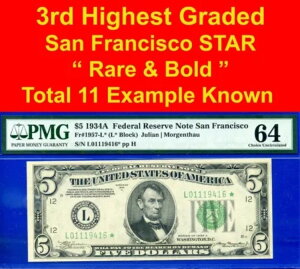 1934A 5hAMs PMG 64  11 TtVXRX^[ Fr 1957-L*