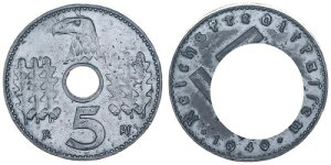 Reichskreditkassen 5 Pfennig 1940 J�}�C�i�[�G���AJ.618���AMZZ�B vz 118751-