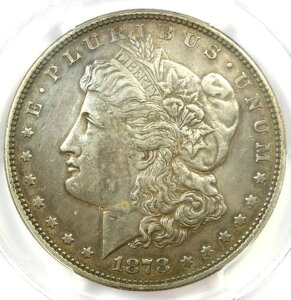 1878年「ファーストダイペア」モルガン銀貨 $1 VAM-9 ヴァリエーション。PCGS XF 詳細 (EF)