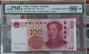  100 2015N q S/N 66EPQ?P5C1234567 PMG A