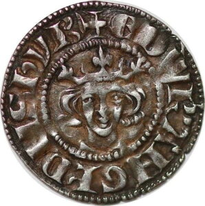 P3187 希少 イギリス ペニー エドワード1世 1272-1307 ヴィル・アブ・イスト・リー シルバー AU-