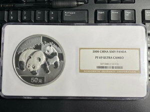 2008�N 50�� NGC PF 69 �E���g���J���I 5�I���X �V���o�[ �`���C�i �p���_ ���� �󏭃R�C��