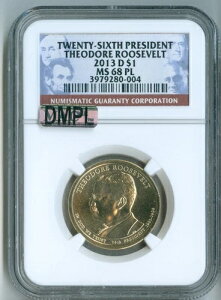 2013 D NGC MS68PL MAC DMPL $1 �哝�̃��[�Y�x���g�h�� �g�b�v�|�b�v�A�v���[�t���C�N ���A