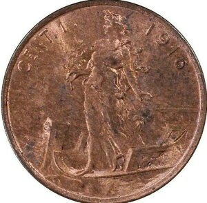 1916N C^A 1Zg CENTESIMO 1C PCGS MS64RB MS 64 RD C^AFO[fBORC