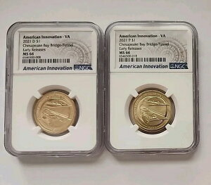 2021 P D Innovation VA $1 �`�F�T�s�[�N�p�����g���l�� NGC MS 66 ���������[�X