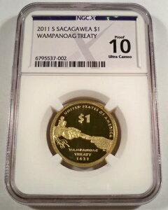 2011-S NGC PF10UCAM �v���[�t �T�J�K�E�B�A �h�� �����p�m�A�O �g���[�g �f�B�[�v �J���I $1 PR70