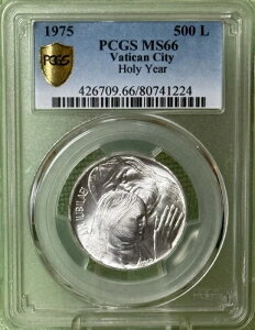 1975�N �o�`�J����� 500���� * ���N * �u�͂��v PCGS MS 66 �P�����