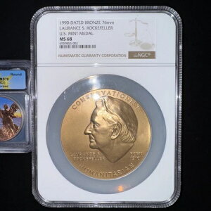 1990 �N�������u�����Y 76mm MS68 NGC �č������ǃ��_�� ���[�����X S. ���b�N�t�F���[ ����!!!