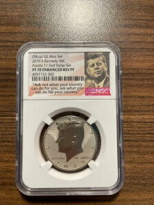 2019-S �P�l�f�B �n�[�t �h���A�A�|�� 11 �� 50C �Z�b�g�ANGC ���� PROOF 70 JFK ���{�B