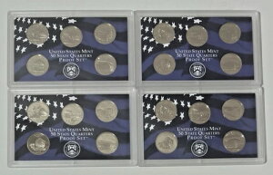 2005年 アメリカ造幣局 50州 クォータープルーフセット 4枚セット