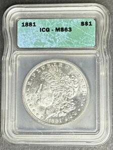 1881 �����K�� �_���[ ICG MS-63�A3 �_�w���� 5 �h������!!