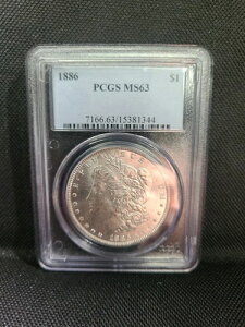 1886-P PCGS MS63 ���[�K�� �V���o�[ �h�� *�u���C�g�z���C�g*