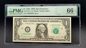 1985 N $1 AM Res. STAR Note TtVXR Fr#1913-L* 66 EPQ Gem Unc.