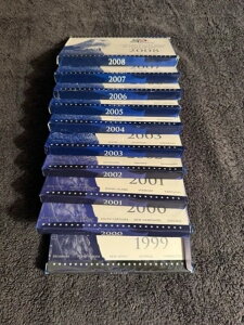 1999-2008年 アメリカ造幣局 プルーフセット(10年間セット)25セント 25セント硬貨(箱と品質証明書付き)