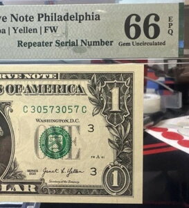 ?? 2021 $1 FRN - (tBftBA) t@V[VAԍ PMG 66 EPQ -NAbhs[^[ -