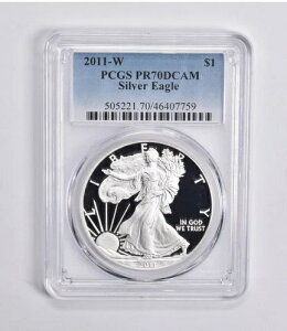 PR70 2011-W DCAM �A�����J���V���o�[�C�[�O�� PCGS �u���[���x��