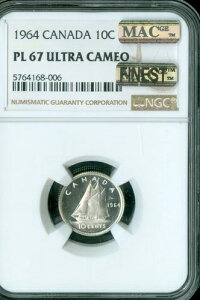 1964N Ji_ 10Zg NGC PL67 UCAM MAC FINEST GRADED MAC SPOTLESS *