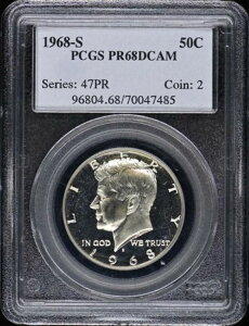 1968-S 50Zg PlfB n[t Ty2 Vo[ Nbh PCGS PR68DCAM