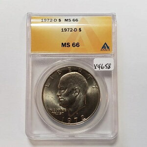 1972-D 1h ACNEAC[n[ h - ANACS MS 66 - SKU-X4658