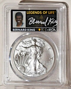 2021�N(P) �ً}���s �V���o�[ �C�[�O�� PCGS MS70 �t�@�[�X�g �X�g���C�N �o�[�i�[�h �L���O �I�[�g!