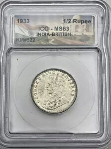 1933N CMX̃Ch 1/2s[ KM#522  .917 W[W5 ICG MS63 O[h BU