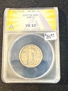 1917N D X^fBO oeB NH[^[ oGeB 1 ANACS VG 10
