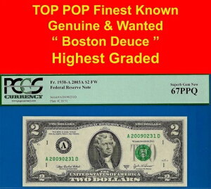 2003A $2 �A�M������s�� PCGS 67PPQ �{�X�g�� �f���[�X AD �g�b�v�|�b�v