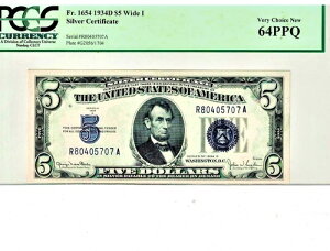 1934N D $5 ݏؖ PCGS 64 PPQ UNC R80405707A