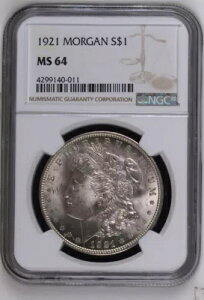 1921N 1h K NGC MS64
