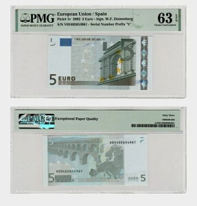 [ - XyC "V" - 2002N517 - M003H6 - sbNԍ 1v - PMG - 63 EPQ