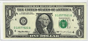1995�N $1.00 FRN�uRADAR�v�V���A���i���o�[�m�[�g�i12577521�jFr- 1921- D�AGem-CU