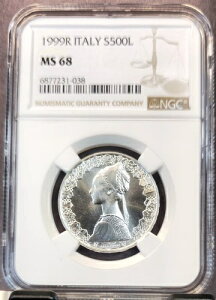 1999N C^A  500 lbTX  RuXD NGC MS 68 󏭕