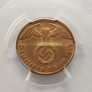 1939-F �i�`�X�h�C�c��O�鍑 - �t�����X�^�[ - PCGS MS 65 RB - Q1482