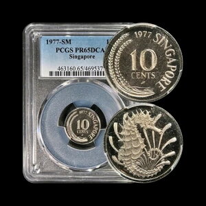�V���K�|�[���B 1977�N�A10�Z���g - PCGS PR65 - �J�������^�c�m�I�g�V�S�AH. �R���i�g�D�X ���A