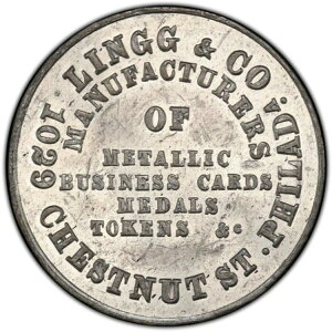 �t�B���f���t�B�A PA-Ph 262F WM PCGS MS-61 - Lingg & Co. �g�[�N�������_�����[�J�[